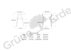 Stuhl Asensio(Eiche, mit Armlehne)