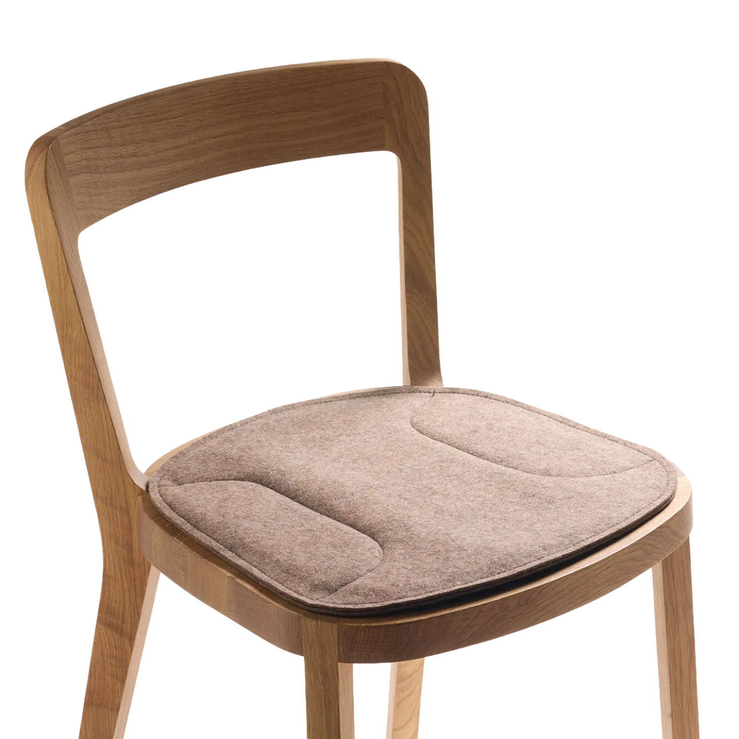 Stuhlauflage Asensio(Filz Haselnuss)