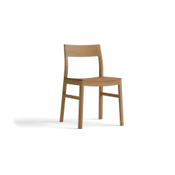 Stuhl Karim(Eiche, Holz-Sitzfläche)