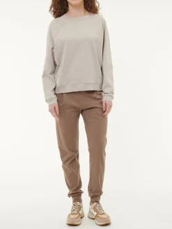 Sweatpullover aus Bio Baumwolle(stein melange, XS)