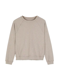 Sweatpullover aus Bio Baumwolle(stein melange, XS)