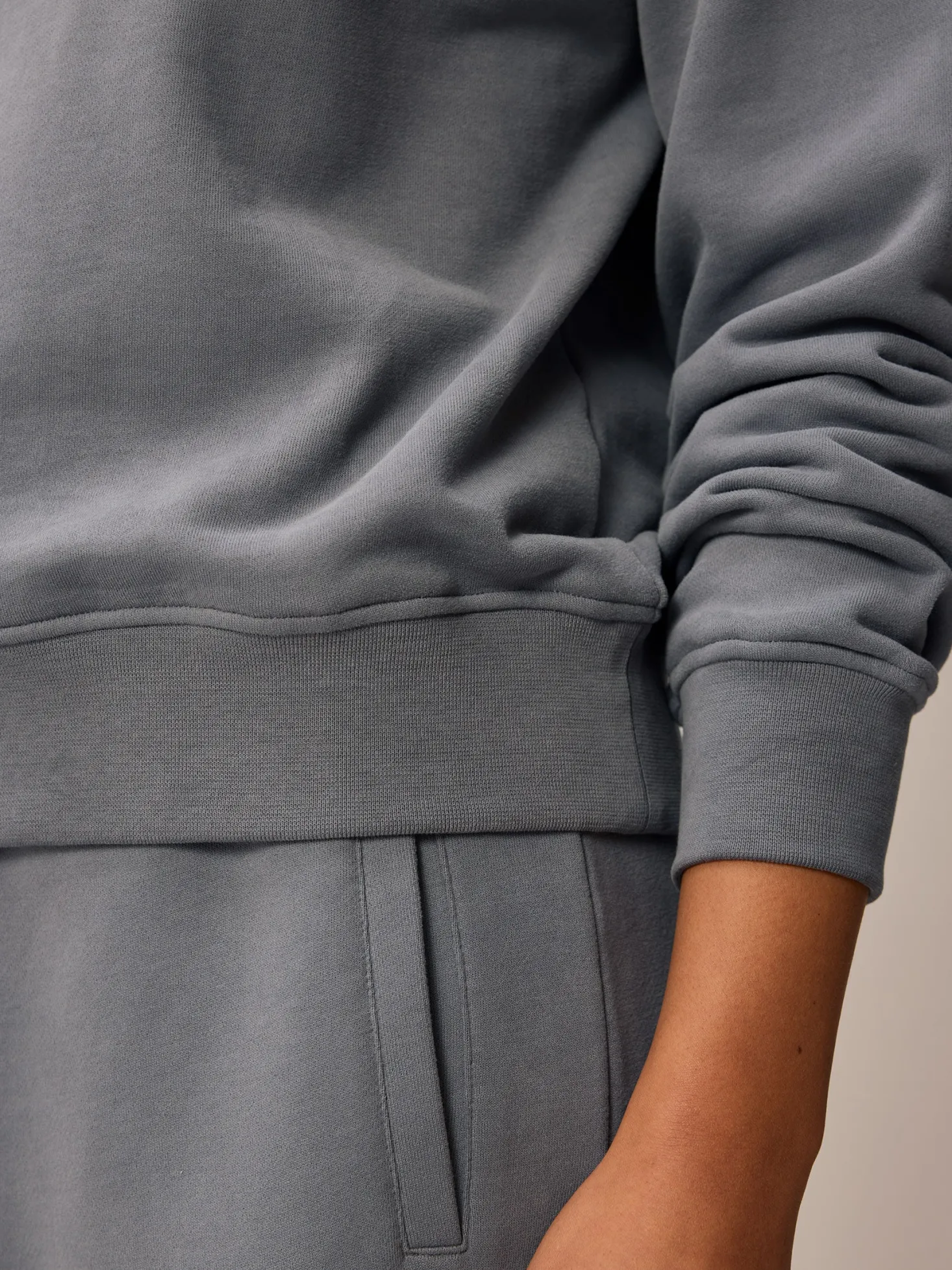 Sweatshirt aus Bio Baumwolle(schiefer, S)