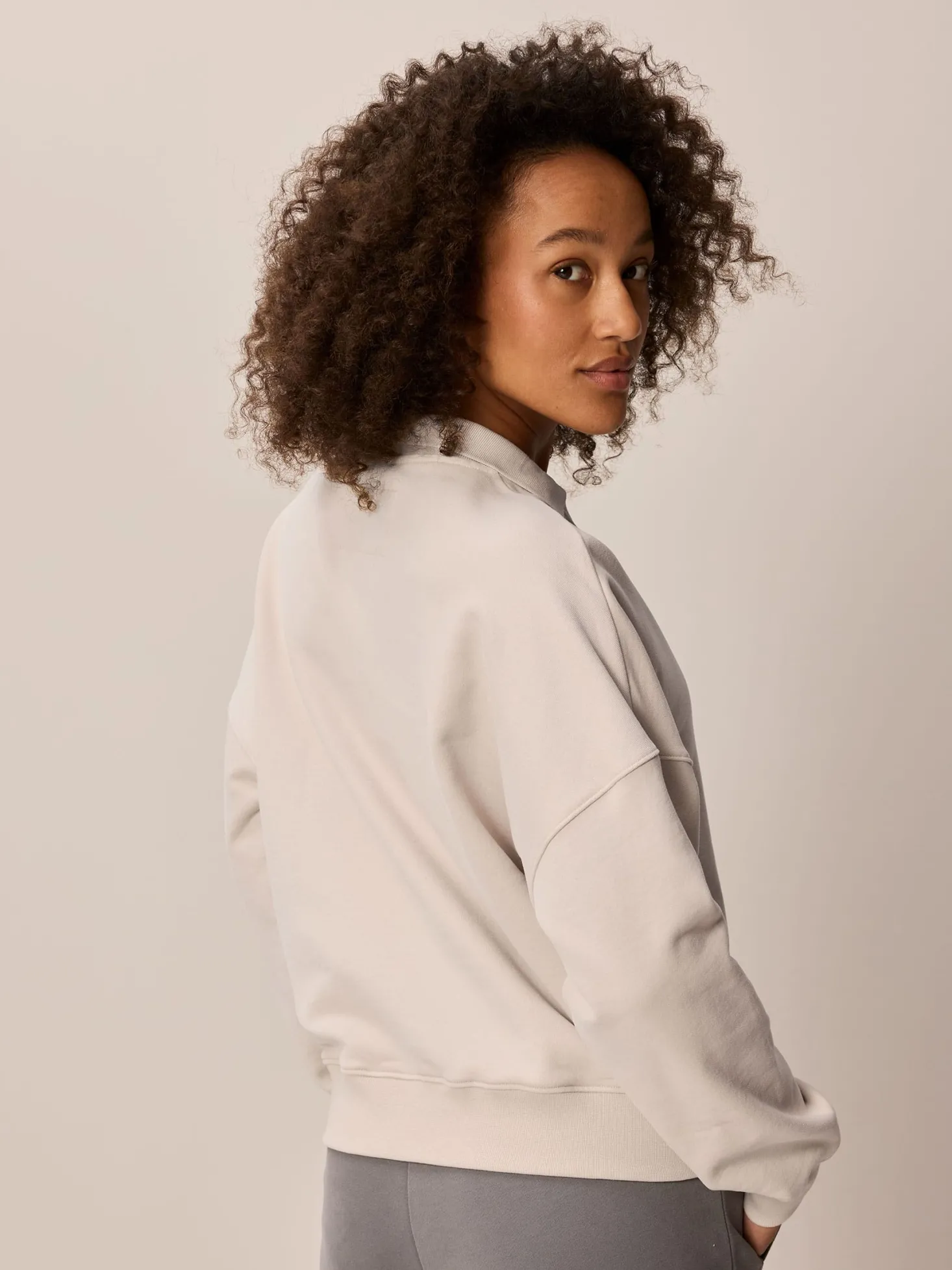 Sweatshirt aus Bio Baumwolle(stein, XS)