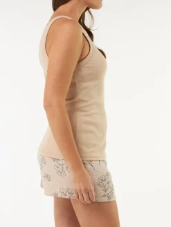 Top aus Bio-Baumwolle(beige, S)