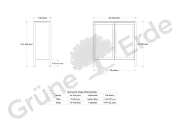 Vitrine Tenso(glas, Buche, 106,4)