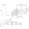 Vitrine Tenso(glas, Eiche, 106,4)