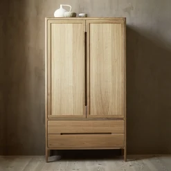 Vitrine Tenso 2-türig2 Laden (Holz, Buche, 2-türig, 2 Laden)