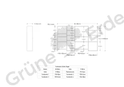 Wandregal Piet B 130 x H 80 x T 18 cm(Eiche)