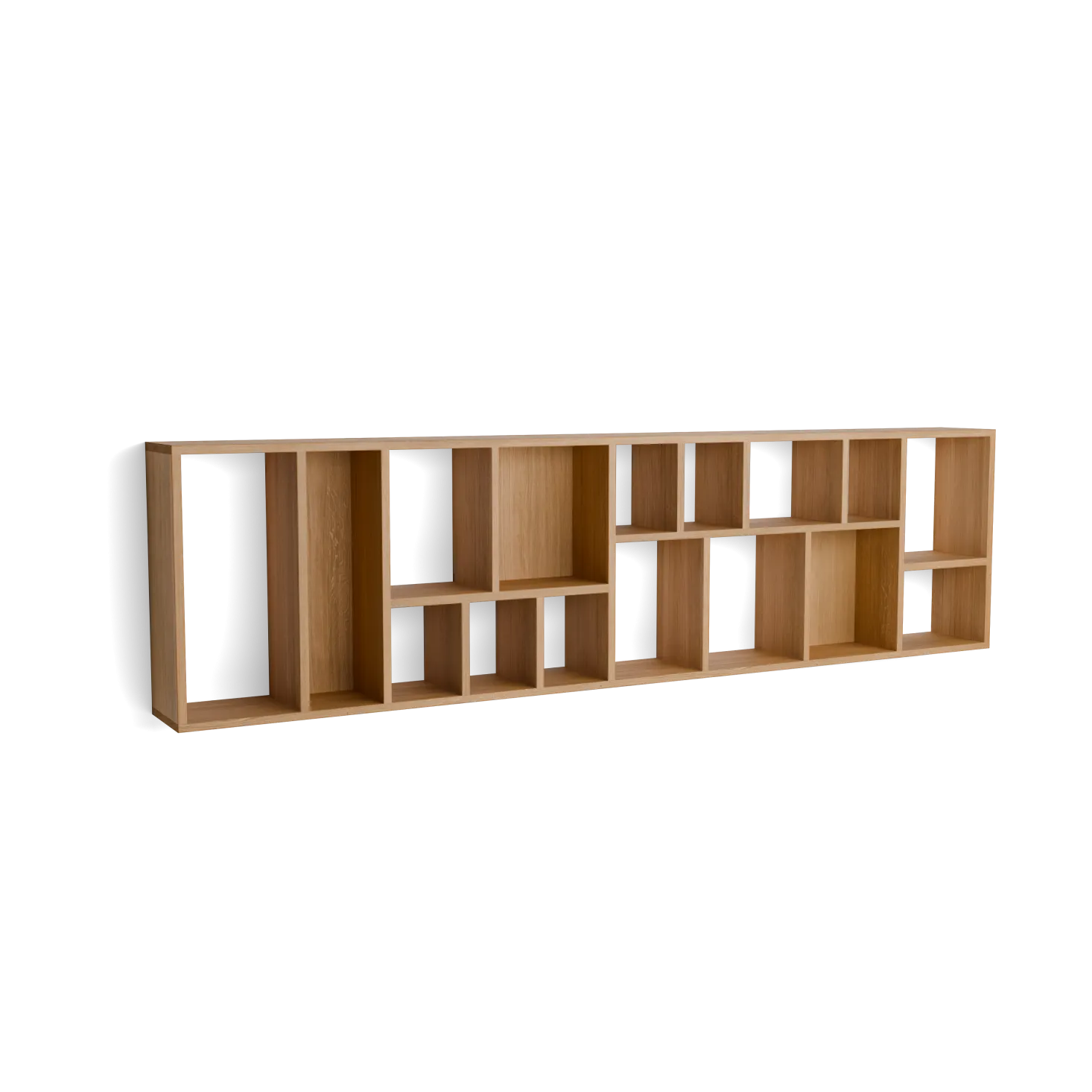 Wandregal Piet hochB 50 x H 187 x T 18 cm (Eiche)