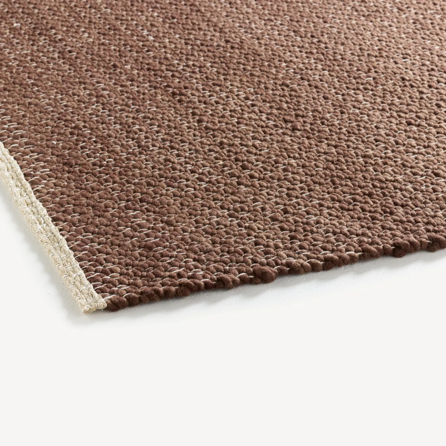 Wollteppich Ambo(dunkelbraun, 70 x 140 cm)