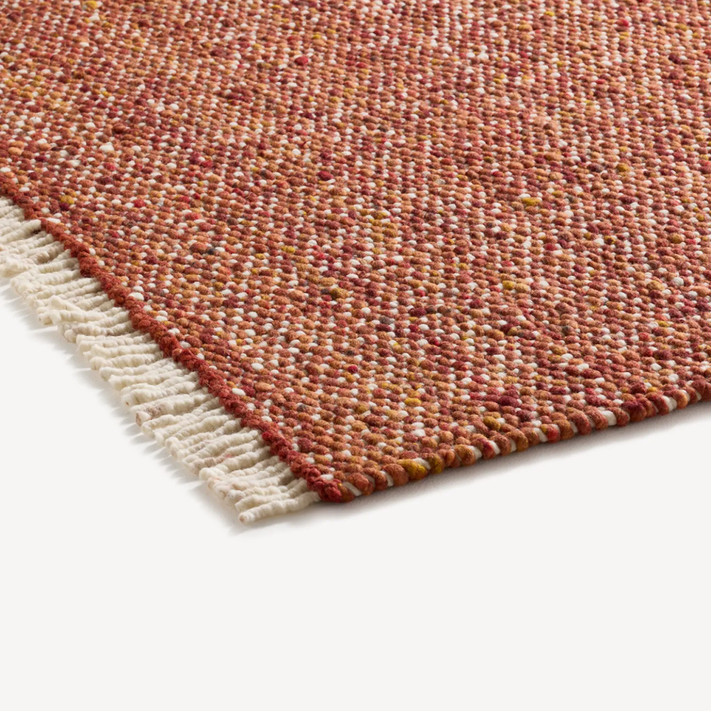 Wollteppich Cheviot(braun/orange, 70 x 140 cm)