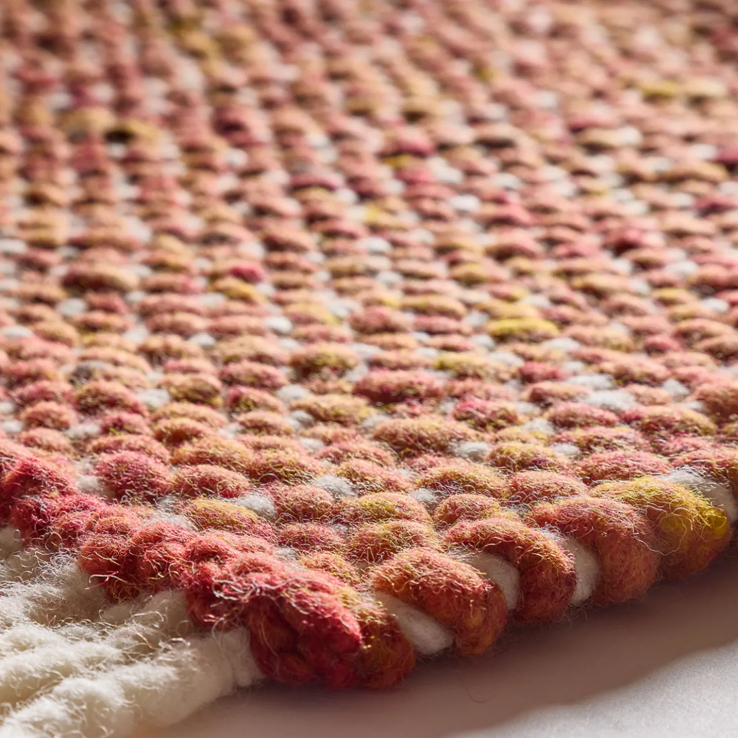Wollteppich Cheviot(braun/orange, 70 x 140 cm)