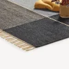 Wollteppich Kelim Mata(kiesel/natur, 70 x 140 cm)