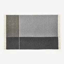 Wollteppich Kelim Mata(kiesel/natur, 70 x 140 cm)