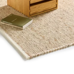 Wollteppich Linio Pur(haselnuss, 60 x 120 cm)