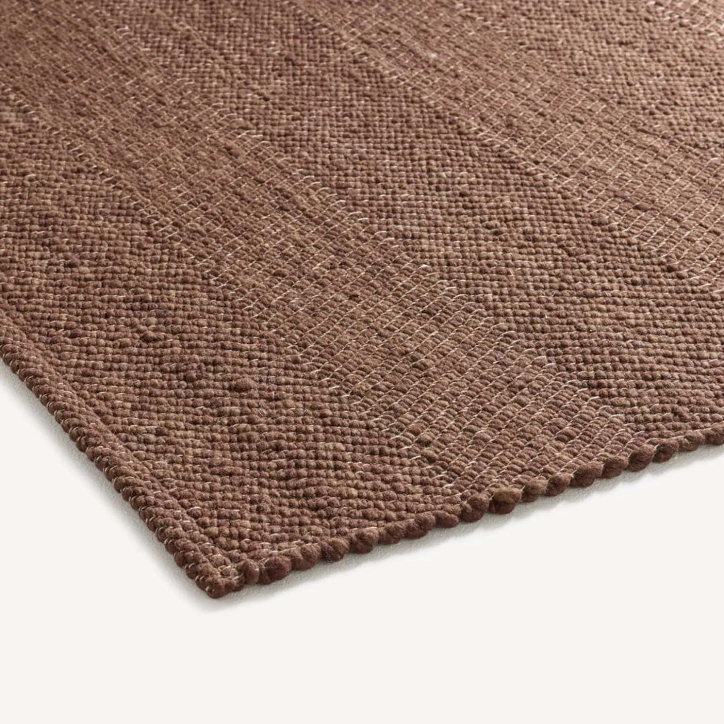 Wollteppich Pascolo(dunkelbraun, 70 x 140 cm)