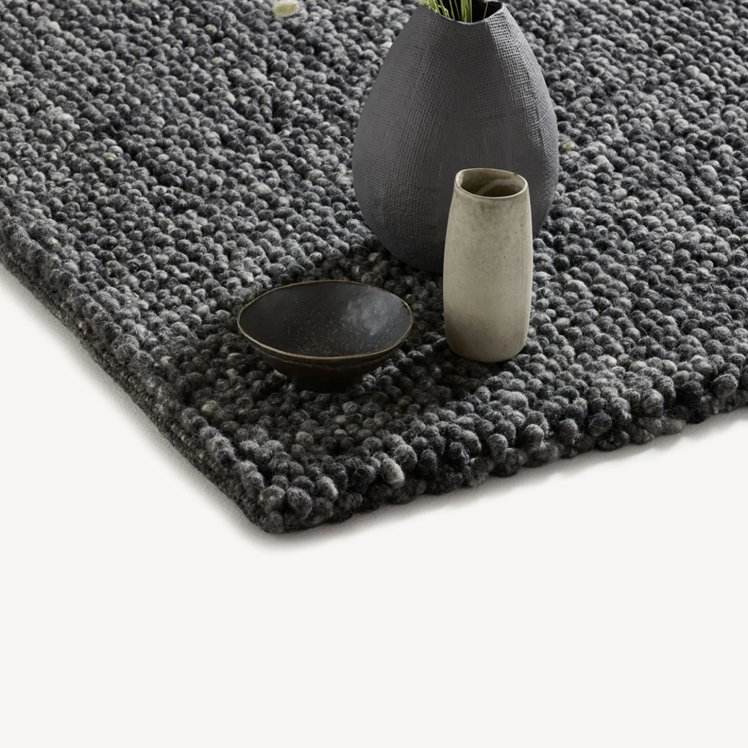 Wollteppich Skywalker 100% Schafschurwolle(dunkelgrau, 70 x 140 cm)