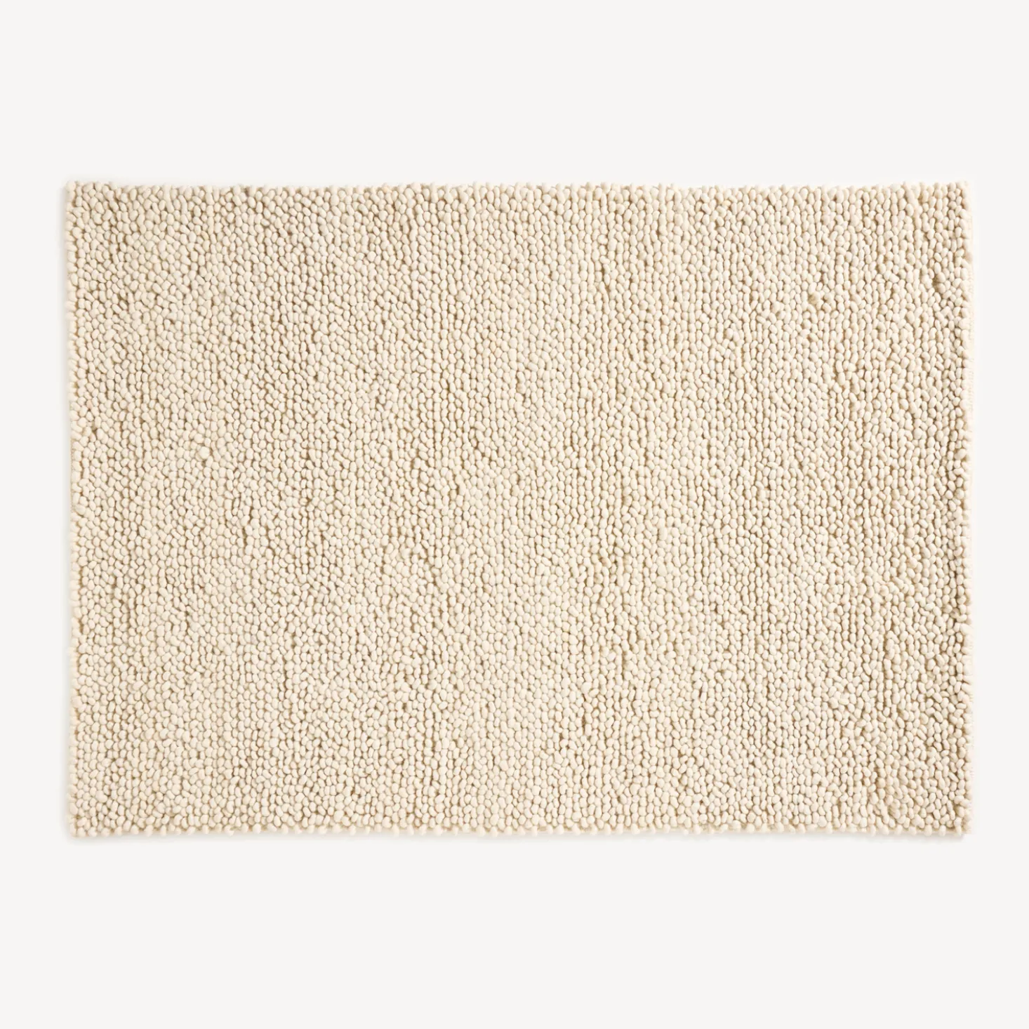 Wollteppich Skywalker 100% Schafschurwolle(naturweiß ungefärbt, 70 x 140 cm)