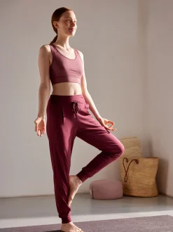 Yogahose aus Bio Baumwolle(graubeige, 46)