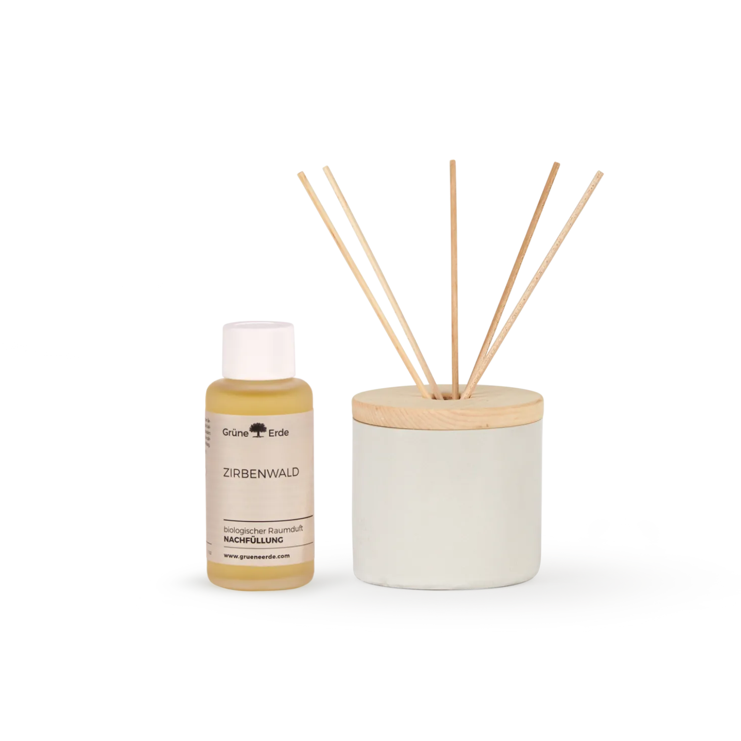 ZirbenwaldPremium Raumduft Set mit Keramikdiffuser