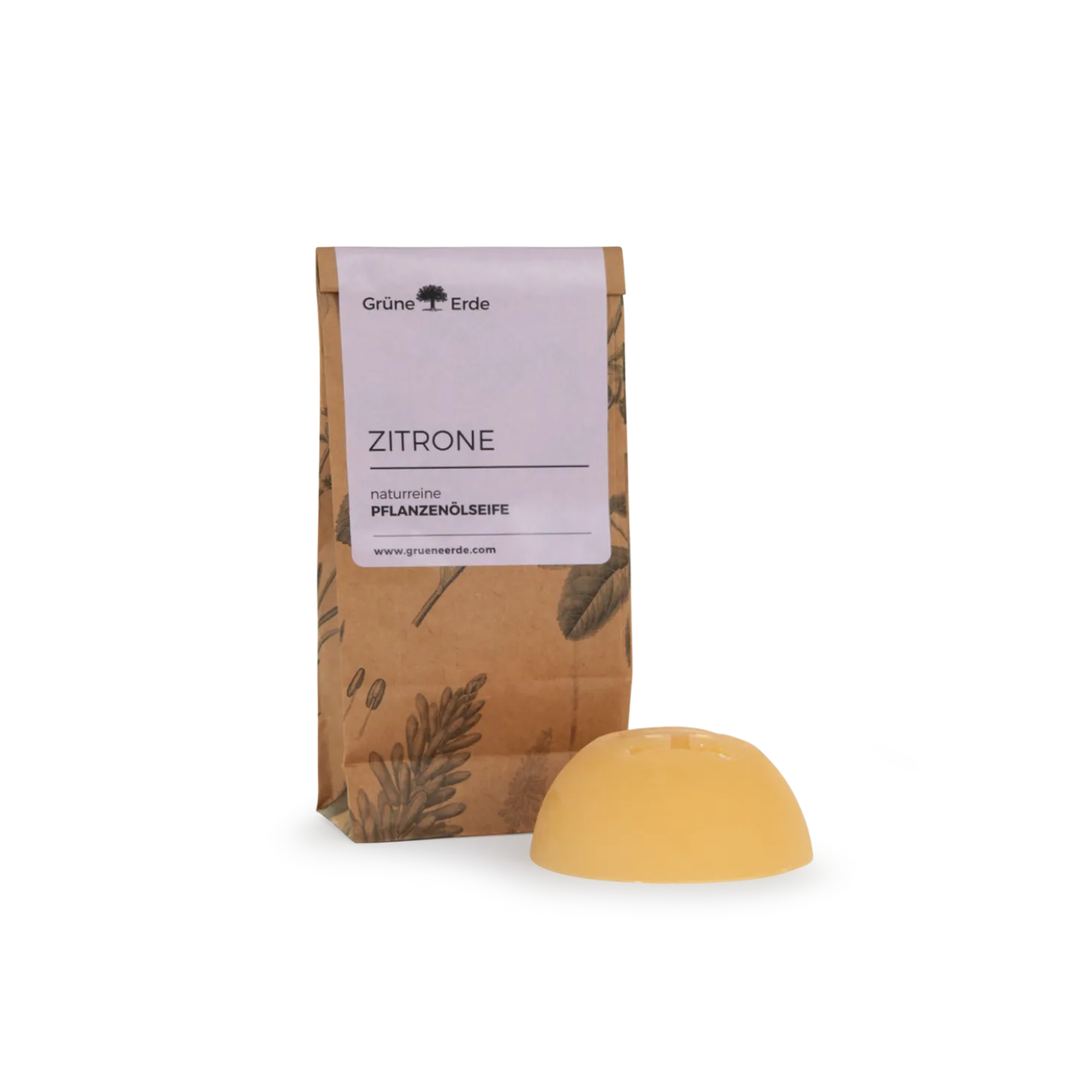 Zitronenaturreine Pflanzenölseife, 80 g