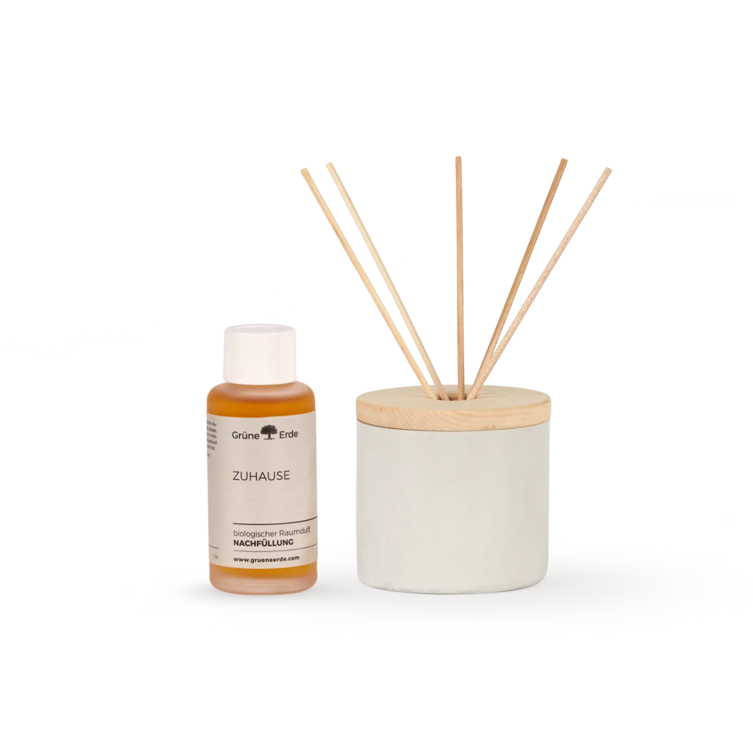 ZuhausePremium Raumduft Set mit Keramikdiffuser