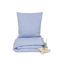Deckenüberzug Luna100 % Baumwolle, Satin, GOTS (himmelblau, 100 x 140 cm)