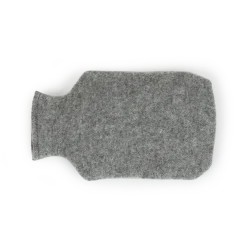 Wärmflaschenbezug Finnuni grau, 2 L, 100 % Schurwolle (Schaf)